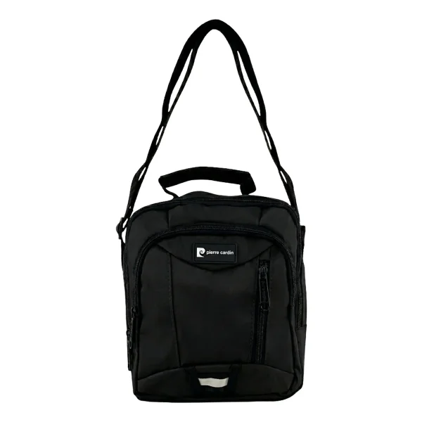 Morral Hombre Bandolera Organizador Bolsito Casual Urbana Negro Lisa