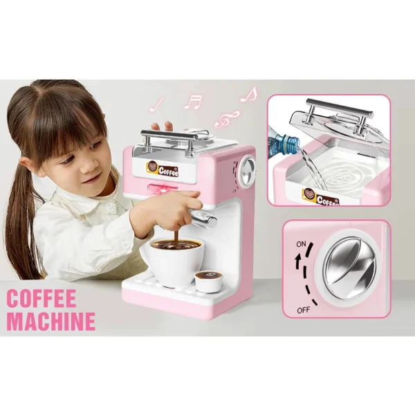 Cafetera De Juguete Electrodomestico Con Luz Y Sonido
