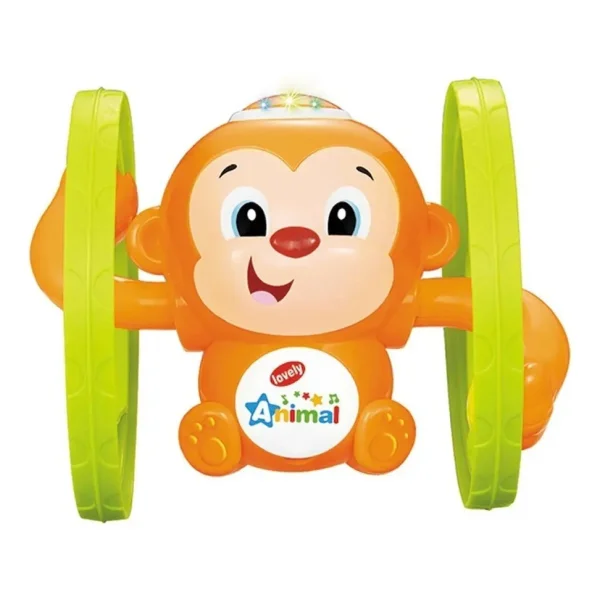 Monito Arrastre Musical Con Luz Movimiento Pilas Incluidas