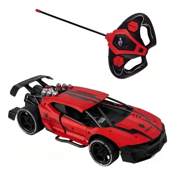 Auto Deportivo A Radio Control Remoto Con Efecto Humo Y Luz
