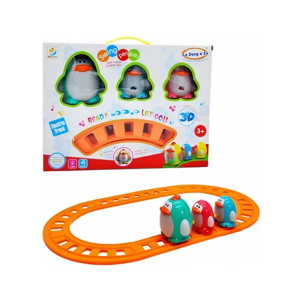 Tren Pinguinos Juguete Luz Sonido Movimiento Multicolor