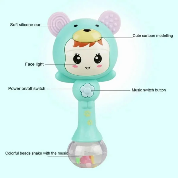 Sonajero Musical Bebe Maraca Con Luz Y Sonidos