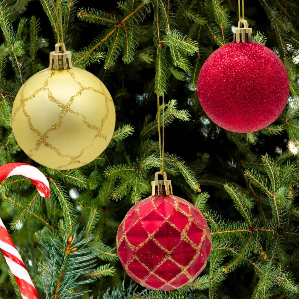 Navidad Adornos Bolas Navideñas Decoradas 6cm X72 Piezas