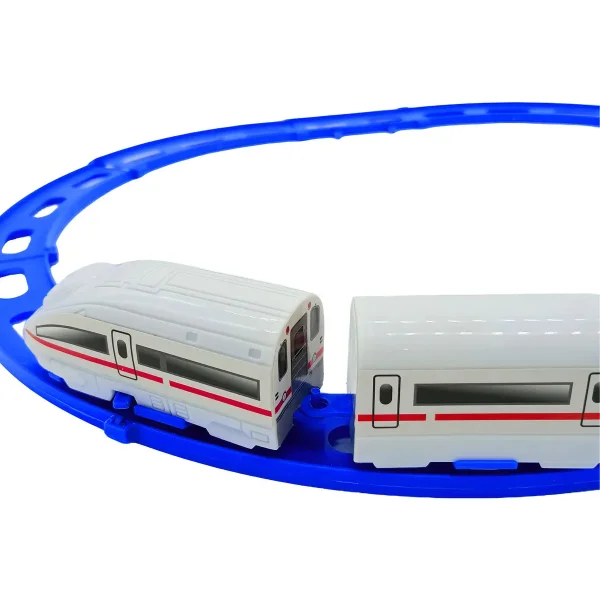 Tren Bala Juguete Pista Alta Velocidad Con Vias Y Sonidos Color Blanco