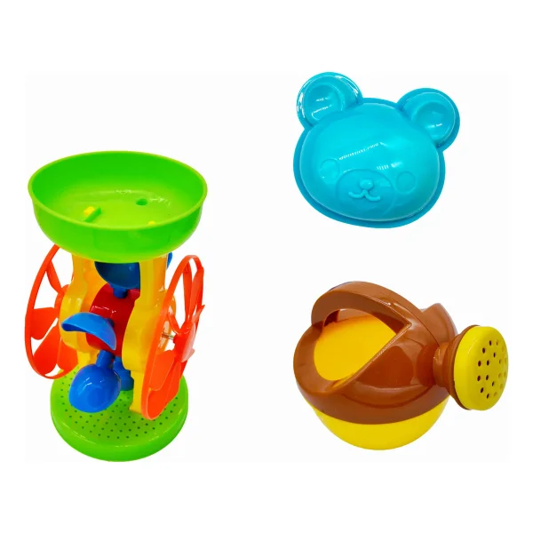 Set Balde De Playa Juguete Para Arena Palas Molino Molde