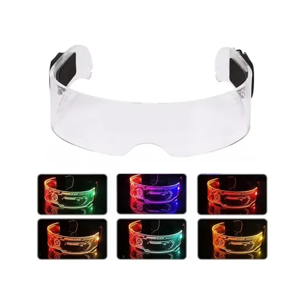 Anteojos Luminosos De Neón Para Fiesta Cotillón Led Acrílico Multicolor