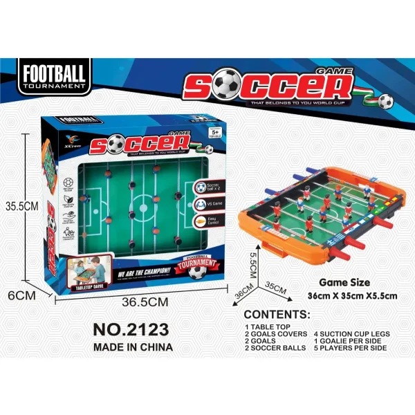 Metegol Infantil De Mesa Con 2 Pelotas
