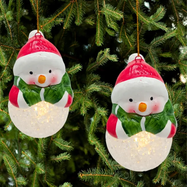 Bolas Navidad Adorno Navideño Con Luz Para Arbol Rojo Fantasía