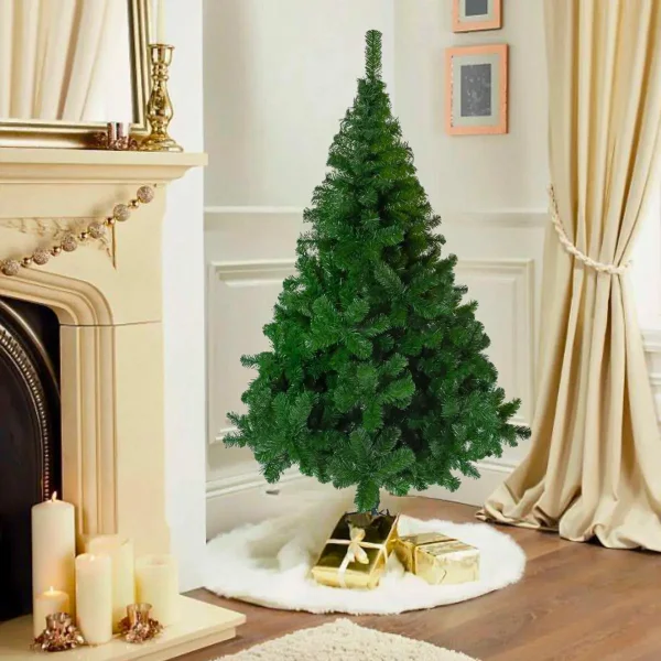 Arbol De Navidad Tronador De Lujo 2.10mts Base Metalica Verde