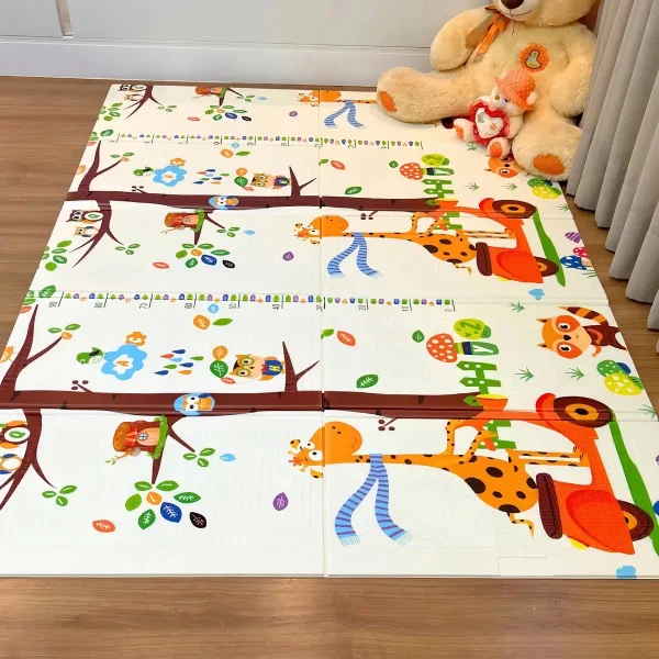 Alfombra Antigolpes Reversible Bebe Plegable 120x180cm