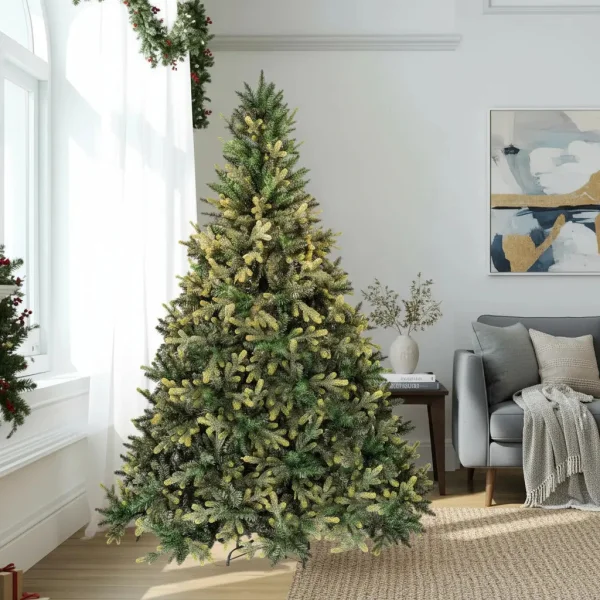 Arbol De Navidad Pino Natural Amber 2.10mts Base Metal Amber