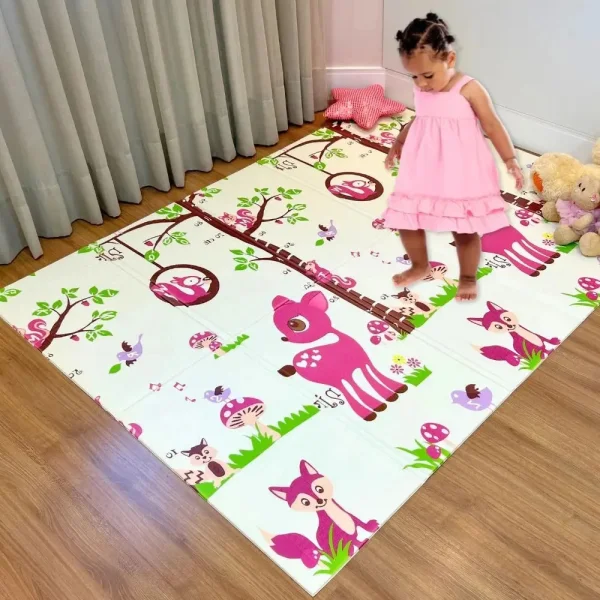 Alfombra Antigolpes Plegable Bebes Reversible 120x180cm