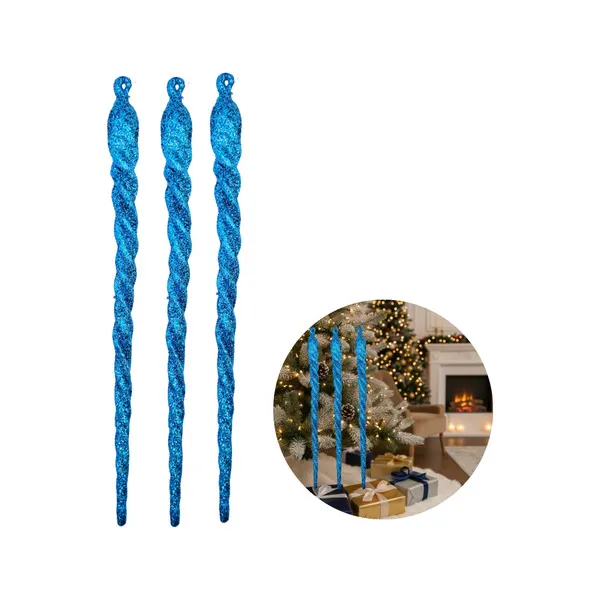 Adorno Colgante Navideño Decoración Bastones De Caramelo X3