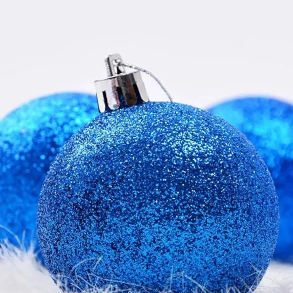 Bolas De Navidad 6cm Valija Adornos Navideños X24 Piezas