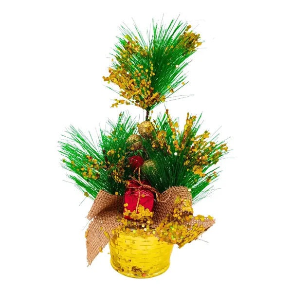 Arbolito De Navidad 20cm Decoracion Navideña Pino Adornos Verde
