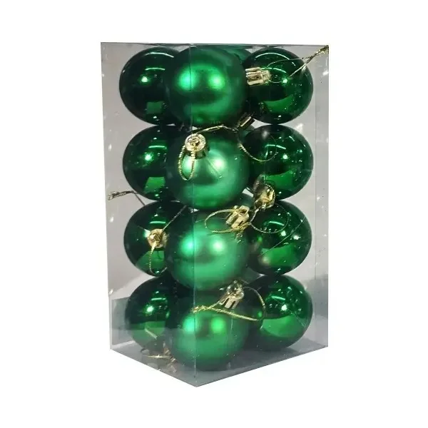 Adornos Navideños Set Bolas De Navidad 5cm X16 Unidades