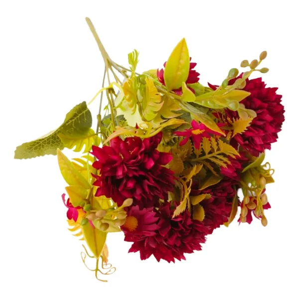 Ramo Crisantemos Flores Artificiales 30cm Decoracion X1