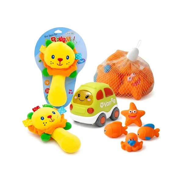 Juguetes Para Bebes Bundle X3 Sonajeros Didacticos Sensorial Multicolor