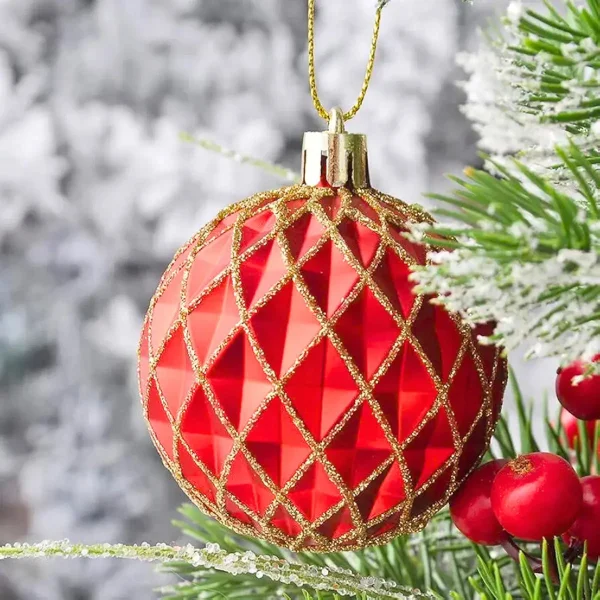 Navidad Adornos Bolas Navideñas Decoradas 6cm X72 Piezas