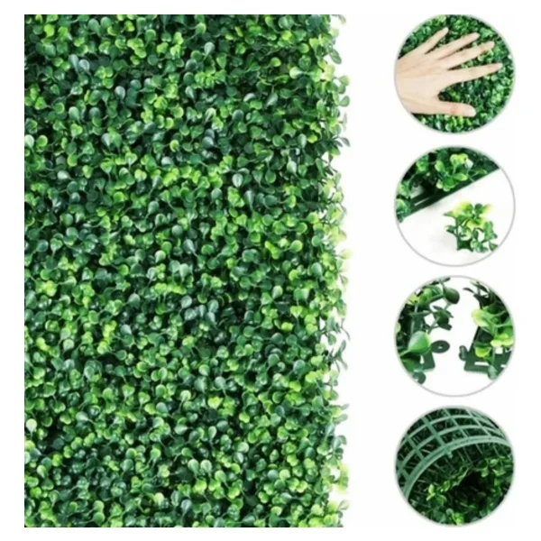 Muro Verde Jardin Vertical X6 Decoracion Artificial 60x40 Verde