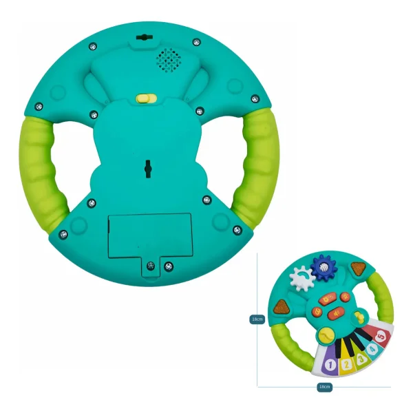 Volante Musical Didactico Con Luces Y Sonido Juguete Bebes