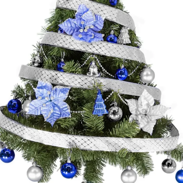  Arbol De Navidad Tronador Lujo 1,20mts Con Adornos Kit X30