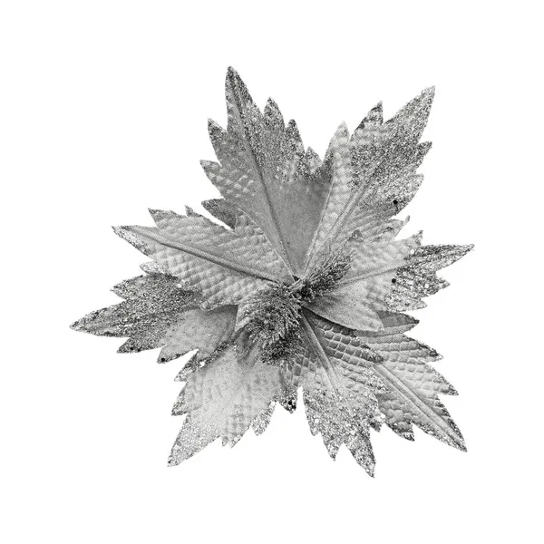 Flor 25cm Plata Arbol De Navidad Adornos Decoracion