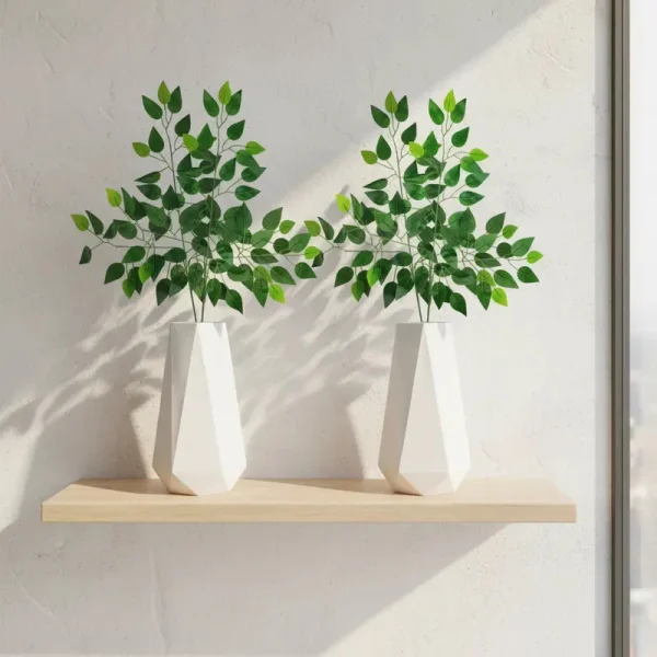 Ramo Artificial Planta Decorativa Pack X12u