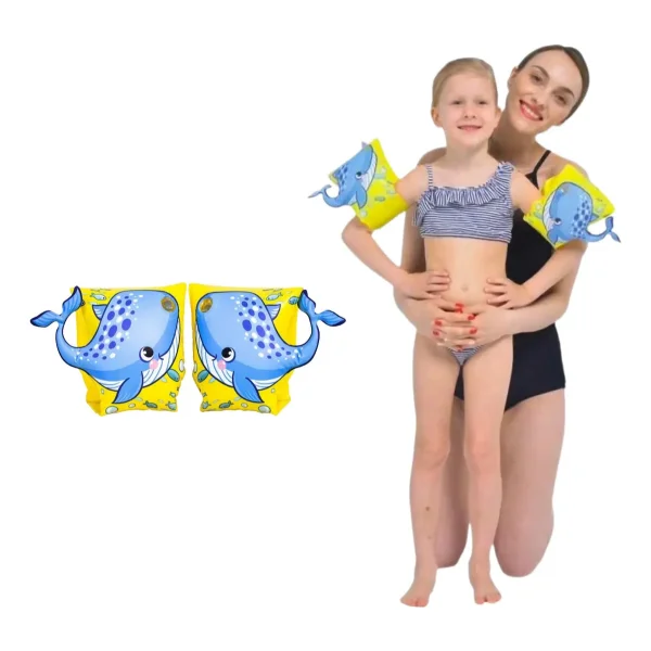 Bracitos Inflables Flotadores Pileta Salvavidas Para Niños Amarillo