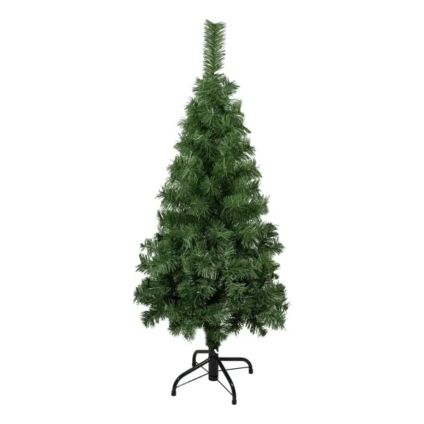 Árbol De Navidad Tronador Slim Verde 1.20mts Base Metal