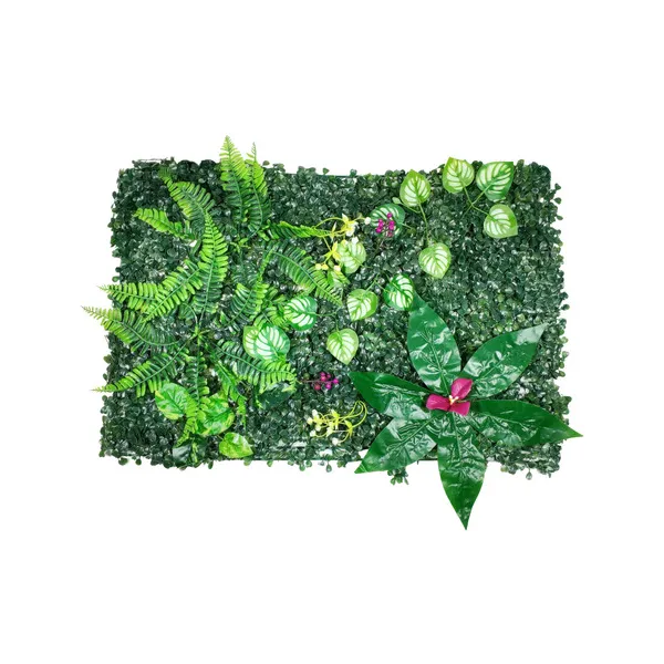 Jardín Vertical Cesped Flores Muro Artificial Verde Pack X10