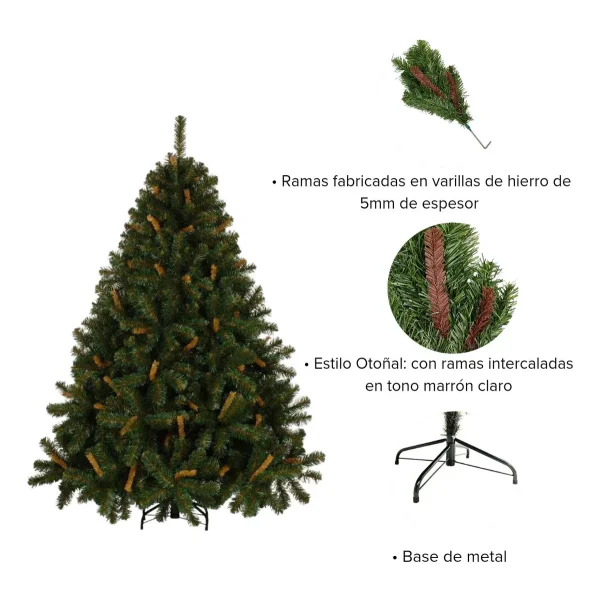 Arbol De Navidad Verde  Alpino 1,3mts