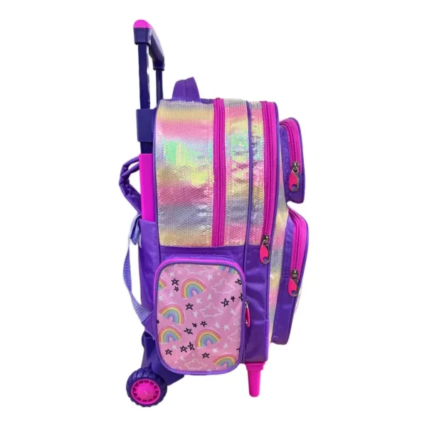 Mochila Escolar Carrito Reforzada Manija Telescopica Carro