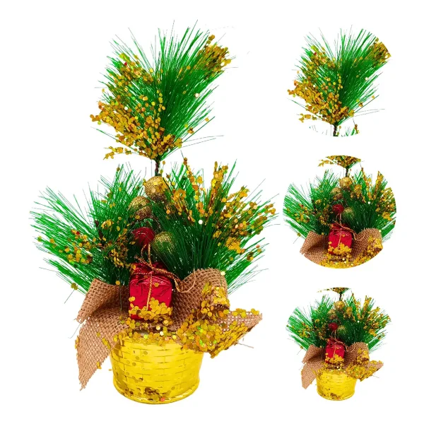 Arbolito De Navidad 20cm Decoracion Navideña Pino Adornos Verde