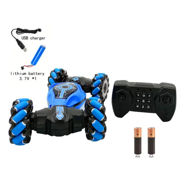 Auto Control Remoto Luces Led Vehículo Acrobático Giro 360°