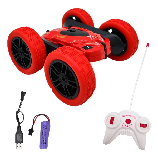 Auto A Radio Control Remoto Luz Giro 360° Acrobatico Stunt