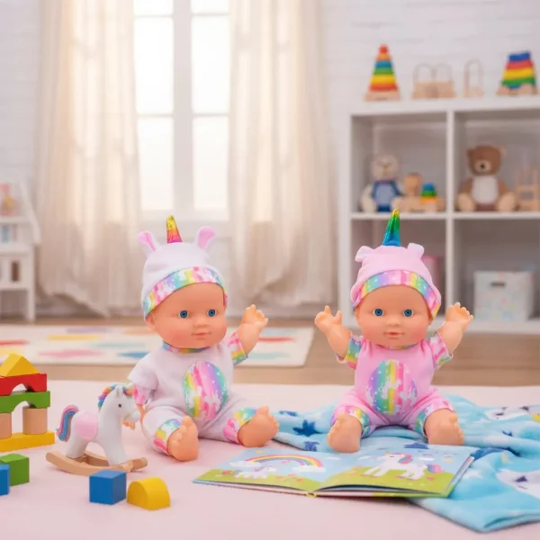 Muñeco Bebe Bebote Luna Infantil 22cm Con Pijamas Cute Baby