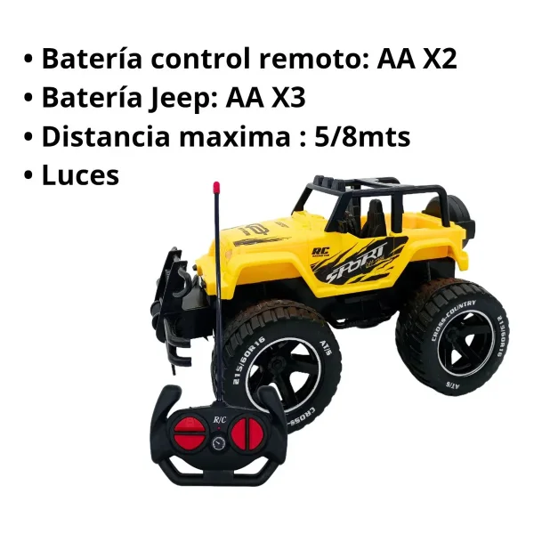 Auto Deportivo A Control Remoto Camioneta Jeep Off Road