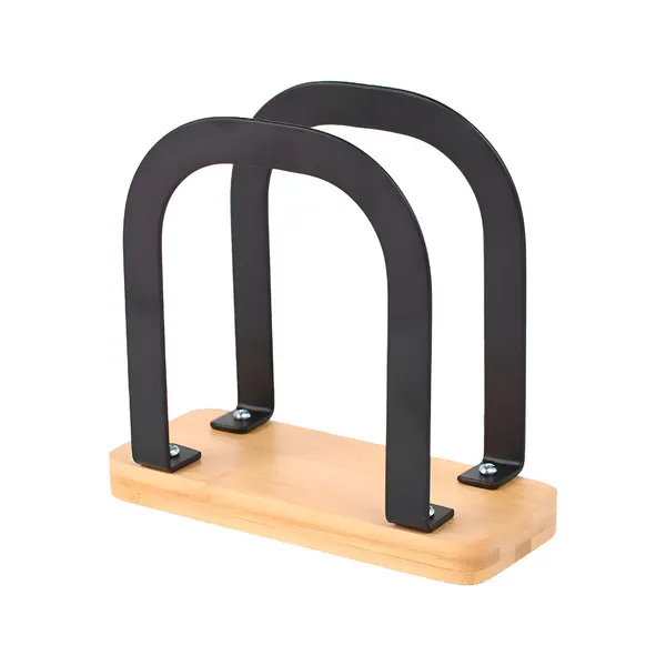 Servilletero De Metal Con Base De Madera Cocina Bar