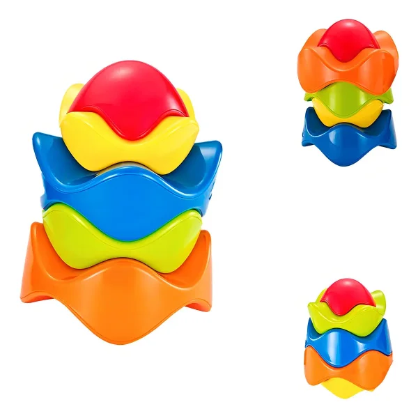 Bloques Apilables Juguete Didactico Bebes Rojo