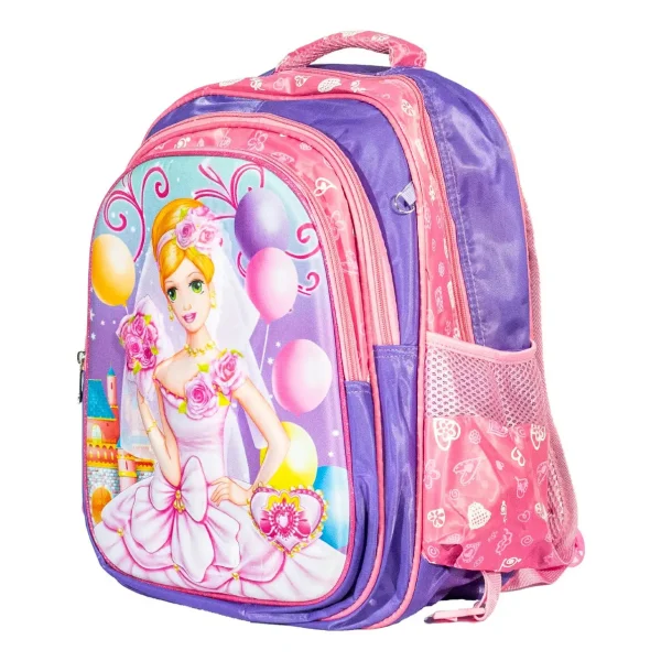 Mochila Carrito Espalda Escolar 2 En 1 Canopla Lunchera Luz