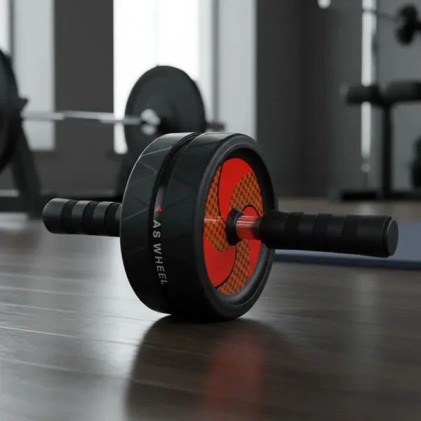 Rueda Para Abdominales + Mini Mat Antideslizante Color Negro Negro