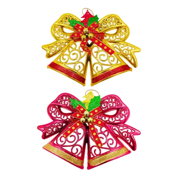 Campanas Navideñas 18cm Deco Navidad Adornos Para El Arbol
