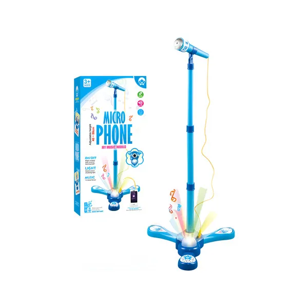 Micrófono Infantil Karaoke Luces Conexión Mp3 Celular