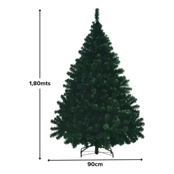 Arbol De Navidad Verde  Montañes Deluxe 1,80mts