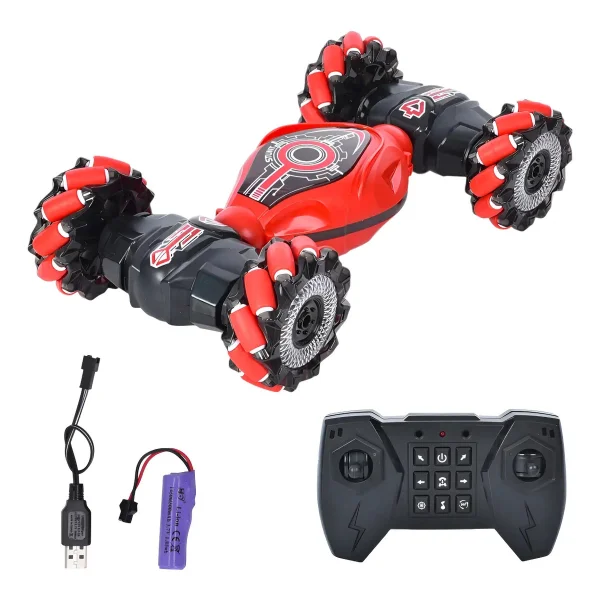 Auto Control Remoto Luces Led Vehículo Acrobático Giro 360°