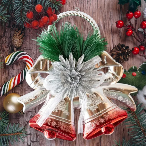 Campanas Navidad 24cm Decoracion Navideña Adornos Para Arbol