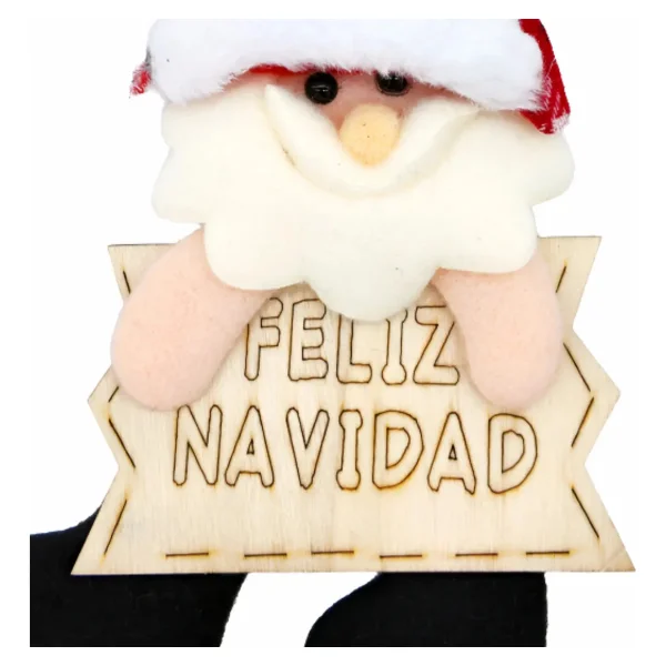 Adornos Navideños Colgante De Paño Decoración Navidad 15cm Rojo Colgante De Paño
