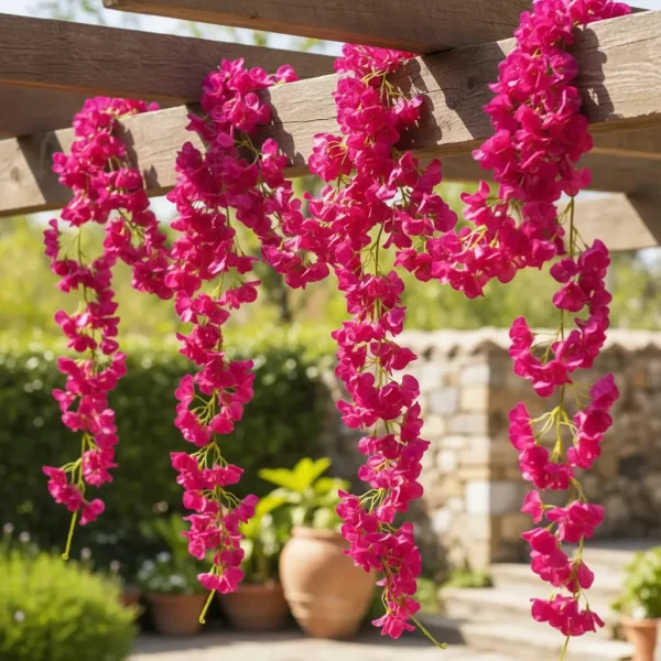 Guirnalda De Flores Artificiales Enredadera Decoracion 1.8m