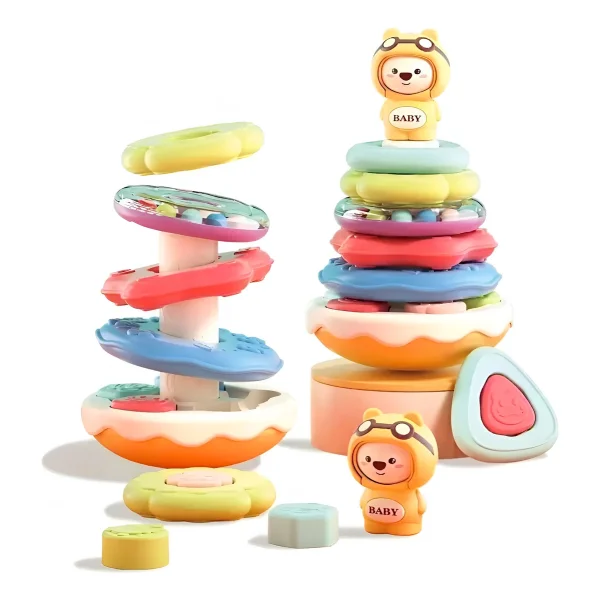 Juguete Set Didactico Para Bebe Juego De Encastre Musical Blanco